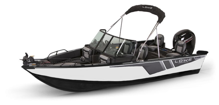 2025 Lowe Boats FM 1800 WT 2-Tone Black Base & Bright White Accent