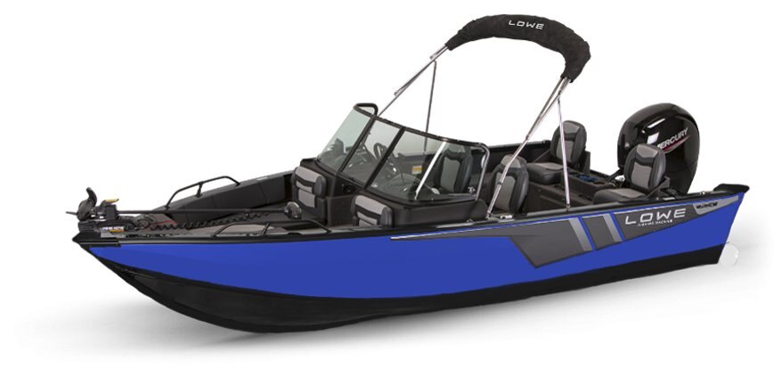 2025 Lowe Boats FM 1800 WT 2-Tone Black Base & Blue Accent