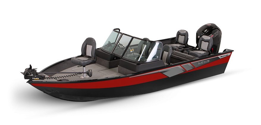 2025 Lowe Boats FM 1775 WT 2-Tone Black Base & Candy Apple Red Accent