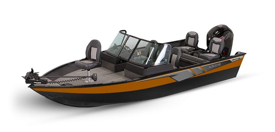 2025 Lowe Boats FM 1775 WT 2-Tone Black Base & Orange Riot Accent