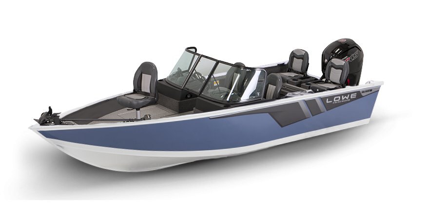 2025 Lowe Boats FM 1775 WT 2-Tone White Base & Blue London Accent