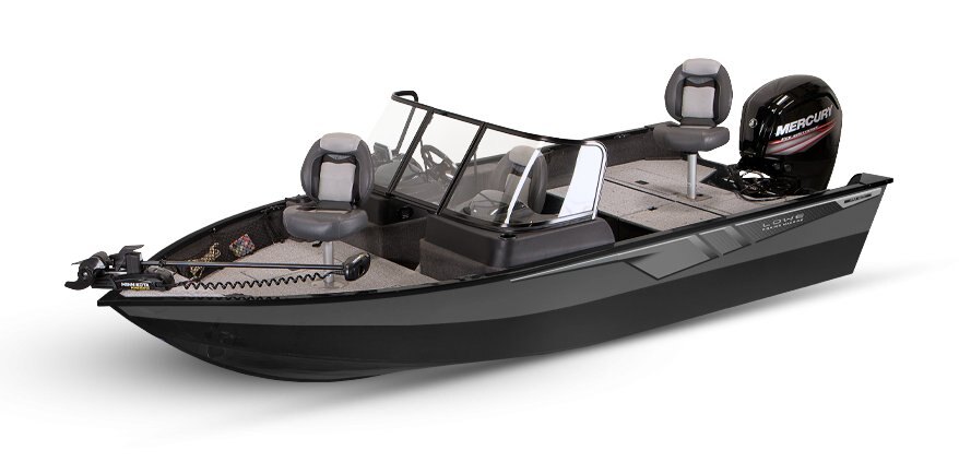 2025 Lowe Boats FM 1675 WT 2-Tone Black Base & Metallic Silver Accent