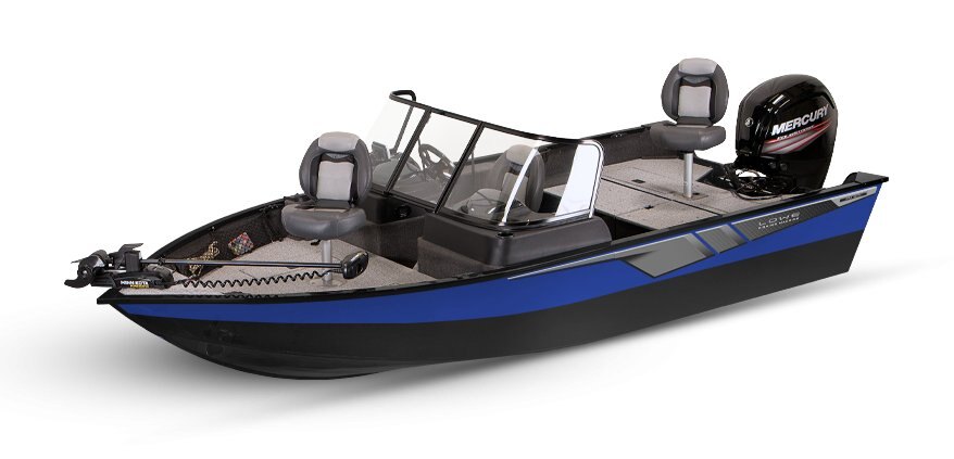 2025 Lowe Boats FM 1675 WT 2-Tone Black Base & Blue Accent