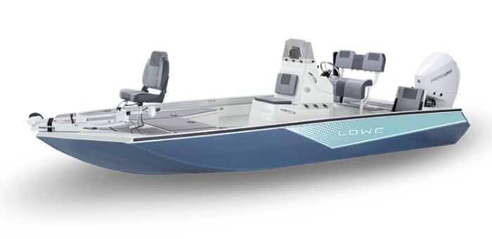 2025 Lowe Boats Bay 22 Marine Teal/White Graphic (Available only with Metallic Black Hull or Bright White Hull)