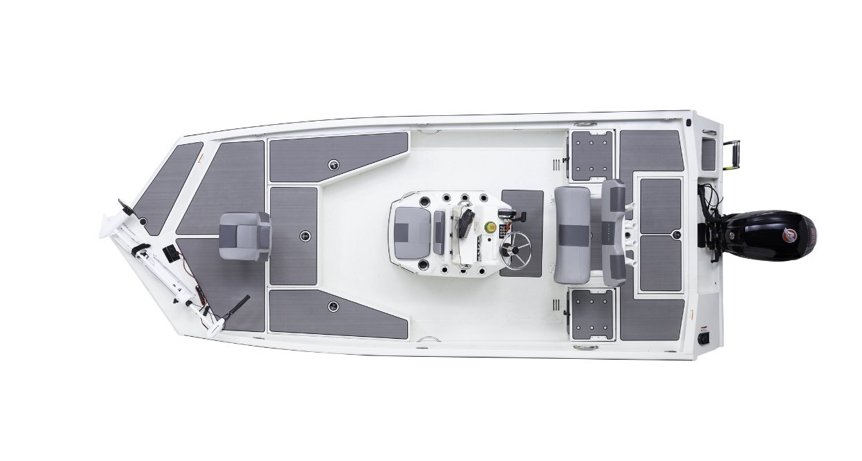 2025 Lowe Boats Bay 20 Bright White Poly Interior w/ Seafoam Green Hull