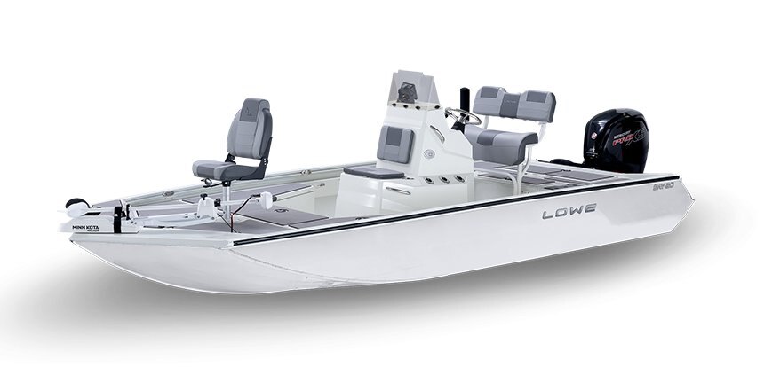 2025 Lowe Boats Bay 20 Bright White Poly Interior w/ Bright White Hull