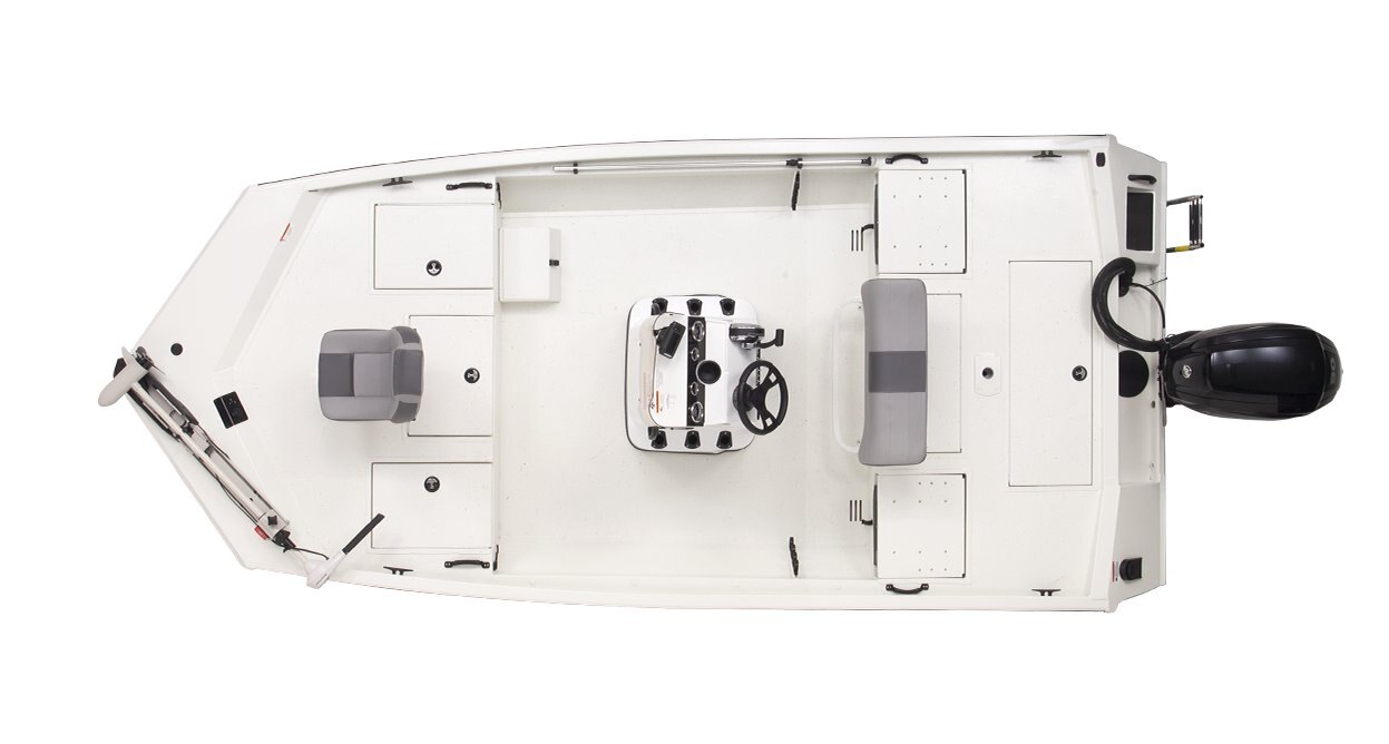 2025 Lowe Boats Bay 18 Bright White Poly Interior w/ Blue London Hull