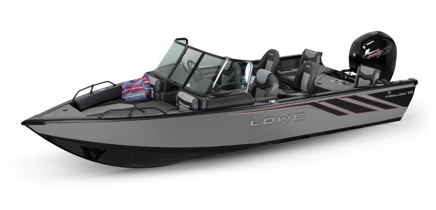 2025 Lowe Boats FS 1900 2-Tone Black Base & Metallic Silver Accent