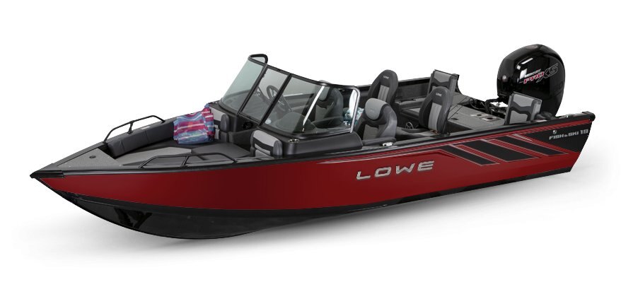 2025 Lowe Boats FS 1900 2-Tone Black Base & Candy Apple Red Accent