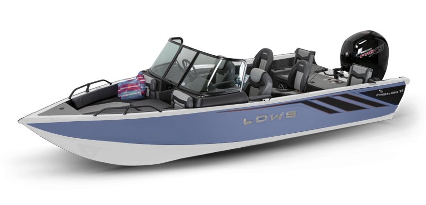 2025 Lowe Boats FS 1900 2 Tone White Base & Blue London Accent