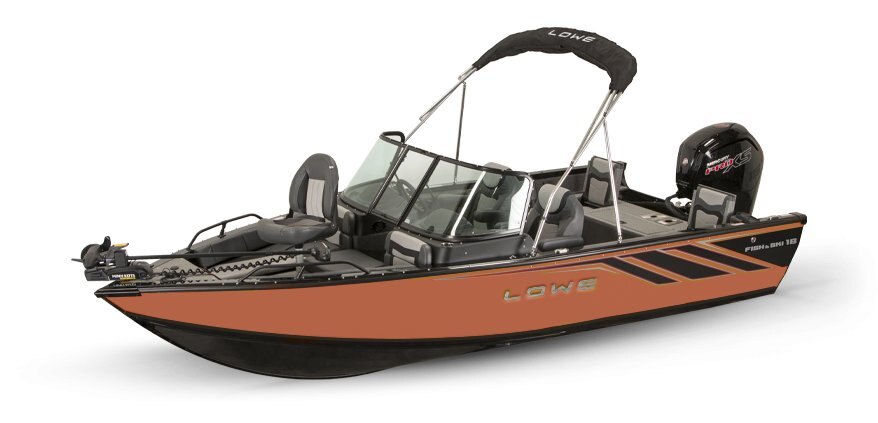 2025 Lowe Boats FS 1800 2-Tone Black Base & Orange Riot Accent