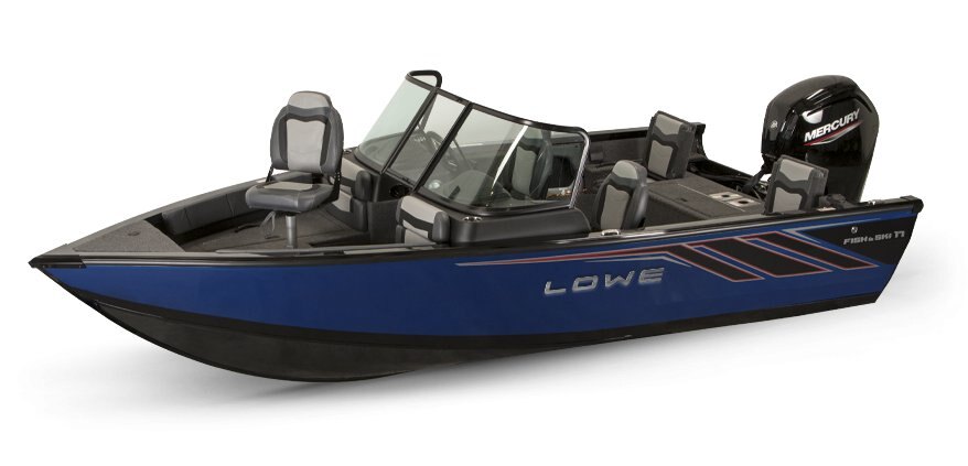 2025 Lowe Boats FS 1700 2-Tone Black Base & Blue Accent