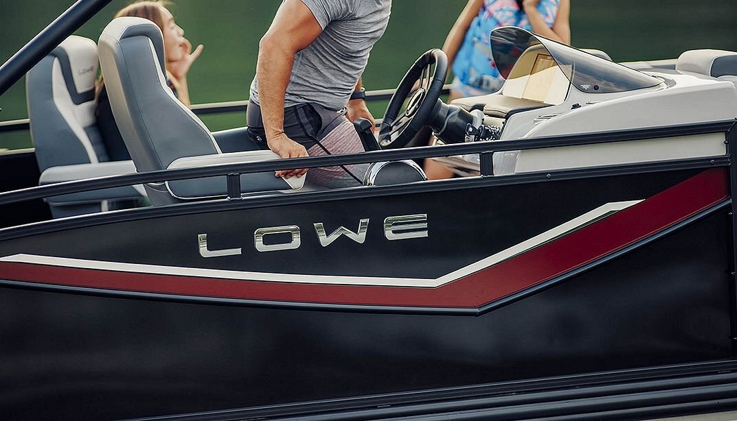 2025 Lowe Boats RS 230 DL Black Metallic Exterior Beach Upholstery