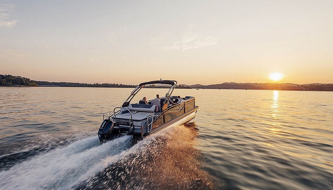 2025 Lowe Boats RS 230 DL Indigo Blue Metallic Exterior Marshmallow w/ Granite Upholstery