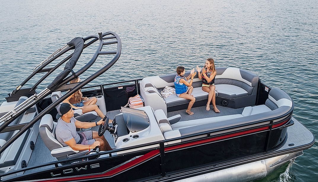 2025 Lowe Boats RS 230 DL Black Metallic Exterior Marshmallow w/ Granite Upholstery