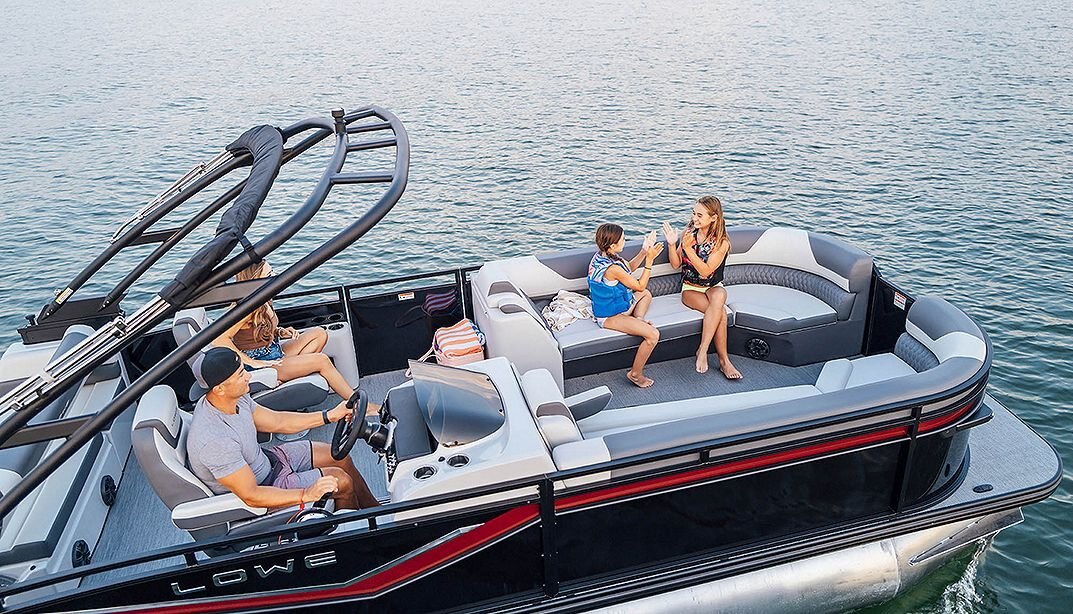 2025 Lowe Boats RS 230 DL Charcoal Metallic Exterior Marshmallow w/ Granite Upholstery