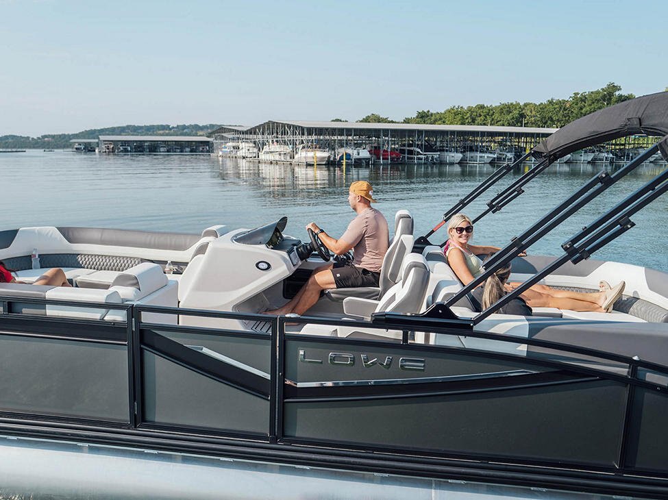 2025 Lowe Boats RS 230 WT Charcoal Metallic Exterior Beach Upholstery