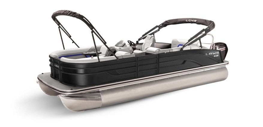 2025 Lowe Boats SS230 CL Black Metallic Exterior - Gray Upholstery with Blue Accents