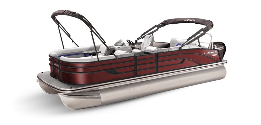 2025 Lowe Boats SS230 CL Wineberry Metallic Exterior - Gray Upholstery with Blue Accents