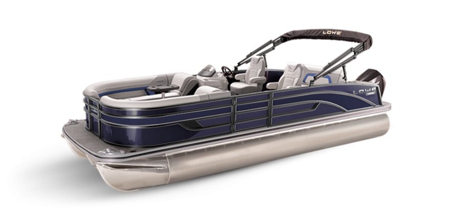 2025 Lowe Boats SS 230 DL Indigo Metallic Exterior - Grey Upholstery with Blue Accents