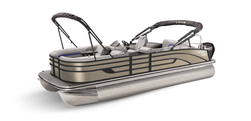 2025 Lowe Boats SS 210 CL Caribou Metallic Exterior - Gray Upholstery with Blue Accents