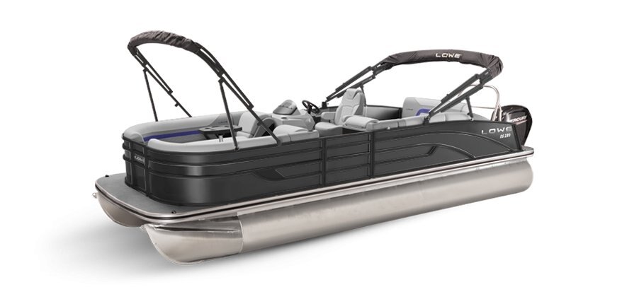 2025 Lowe Boats SS 210 CL Charcoal Metallic Exterior - Gray Upholstery with Blue Accents