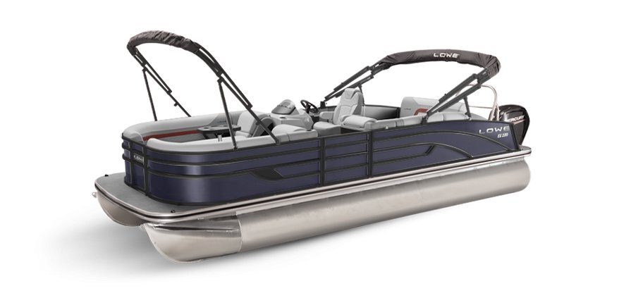 2025 Lowe Boats SS 210 CL Indigo Metallic Exterior - Gray Upholstery with Red Accents