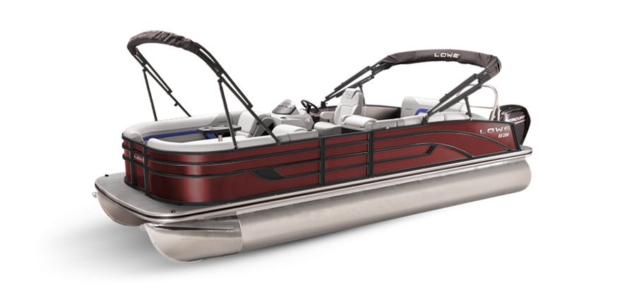 2025 Lowe Boats SS 210 CL Wineberry Metallic Exterior - Gray Upholstery with Blue Accents