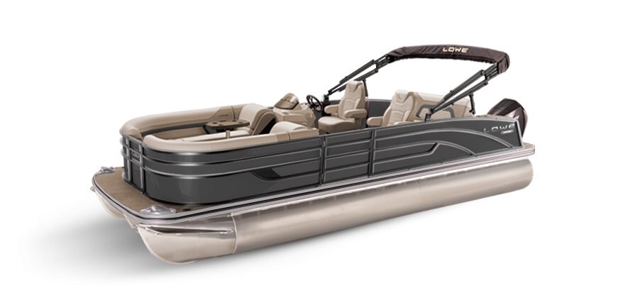 2025 Lowe Boats SS 210 DL Charcoal Metallic Exterior - Tan Upholstery with Mono Chrome Accents