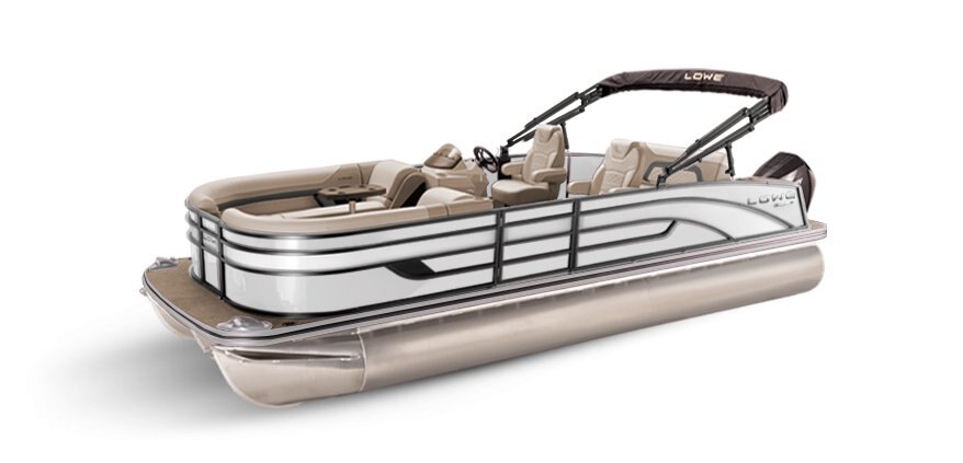 2025 Lowe Boats SS 210 DL White Metallic Exterior - Tan Upholstery with Mono Chrome Accents