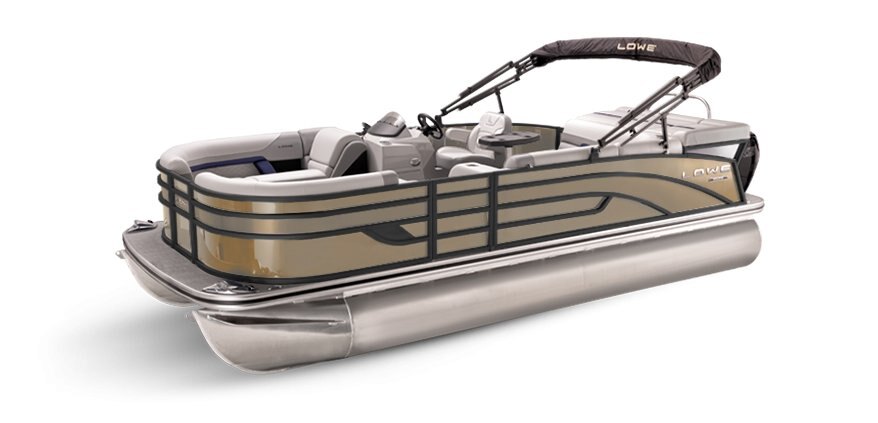 2025 Lowe Boats SS 230 Caribou Metallic Exterior - Gray Upholstery with Blue Accents