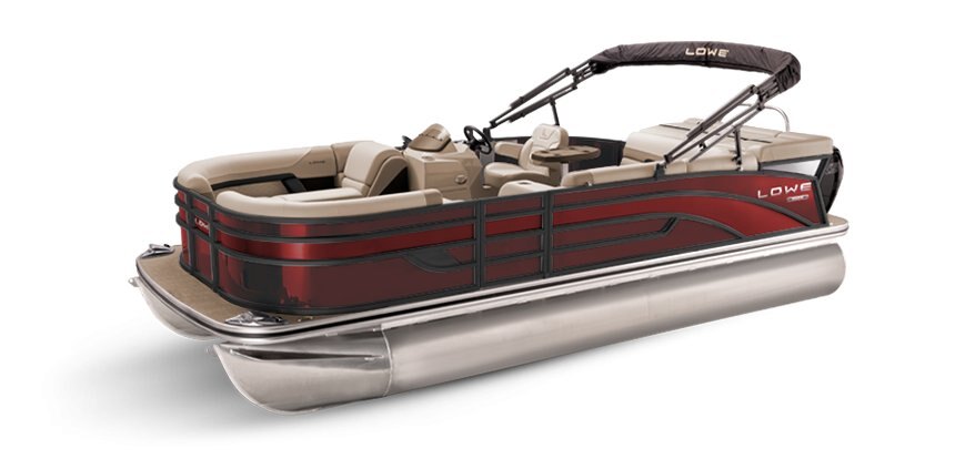 2025 Lowe Boats SS 230 Wineberry Metallic Exterior - Tan Upholstery with Mono Chrome Accents