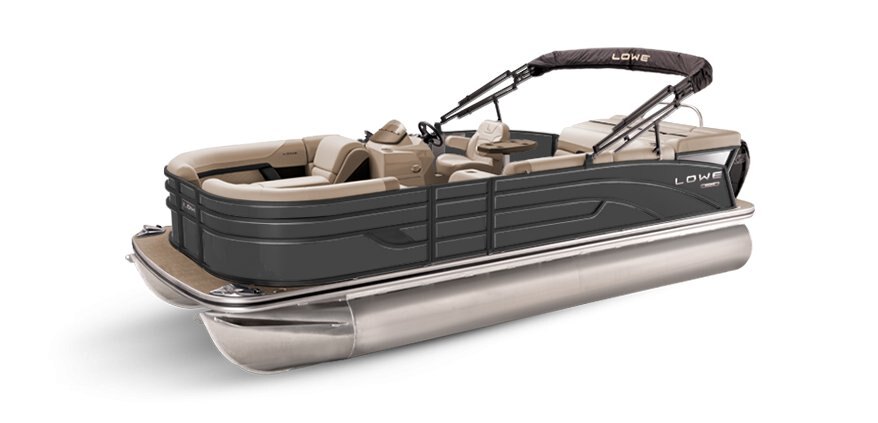 2025 Lowe Boats SS 210 Charcoal Metallic Exterior - Tan Upholstery with Mono Chrome Accents