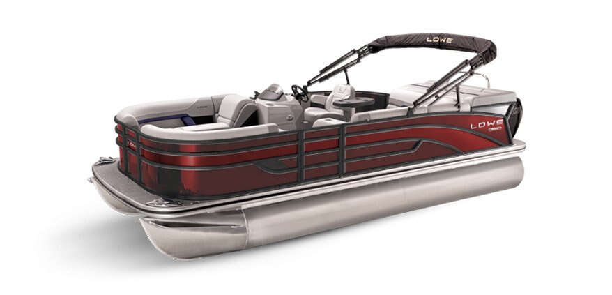 2025 Lowe Boats SS 210 Wineberry Metallic Exterior - Gray Upholstery with Blue Accents