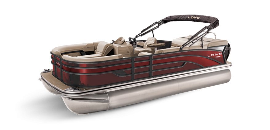 2025 Lowe Boats SS 210 Wineberry Metallic Exterior - Tan Upholstery with Mono Chrome Accents