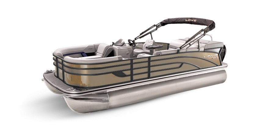 2025 Lowe Boats SS 190 Caribou Metallic Exterior - Gray Upholstery with Blue Accents