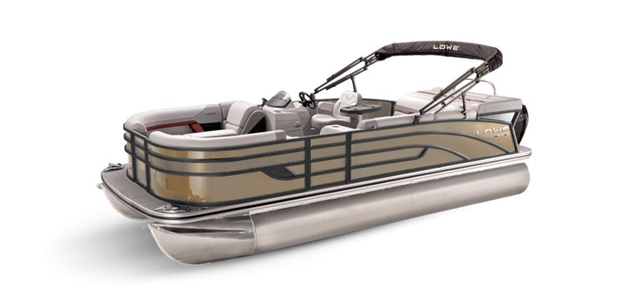 2025 Lowe Boats SS 190 Caribou Metallic Exterior - Gray Upholstery with Red Accents