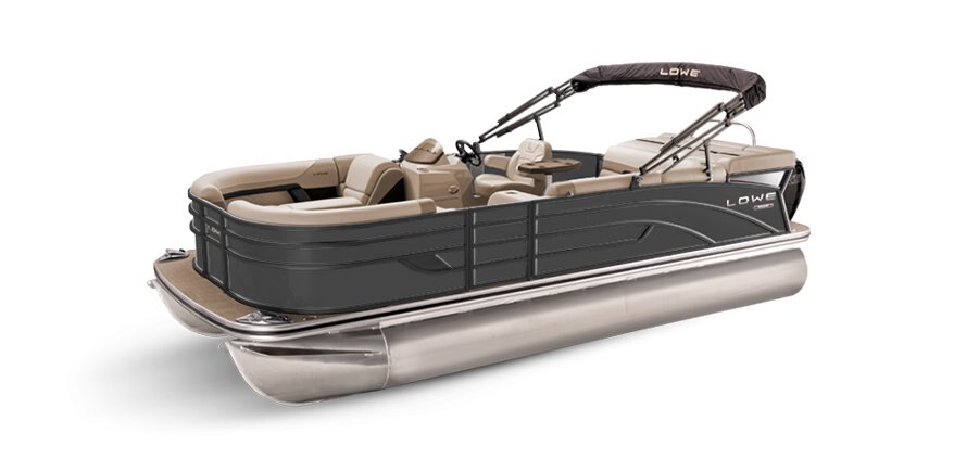 2025 Lowe Boats SS 190 Charcoal Metallic Exterior - Tan Upholstery with Mono Chrome Accents