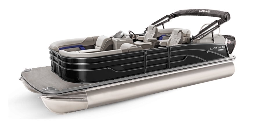 2025 Lowe Boats SS 270 EW Black Metallic Exterior - Gray Upholstery with Blue Accents