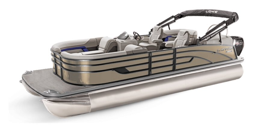 2025 Lowe Boats SS 270 EW Caribou Metallic Exterior - Gray Upholstery with Blue Accents