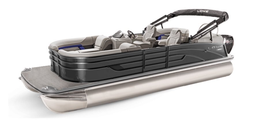 2025 Lowe Boats SS 270 EW Charcoal Metallic Exterior - Gray Upholstery with Blue Accents