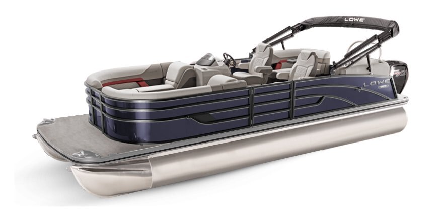 2025 Lowe Boats SS 270 EW Indigo Metallic Exterior - Gray Upholstery with Red Accents