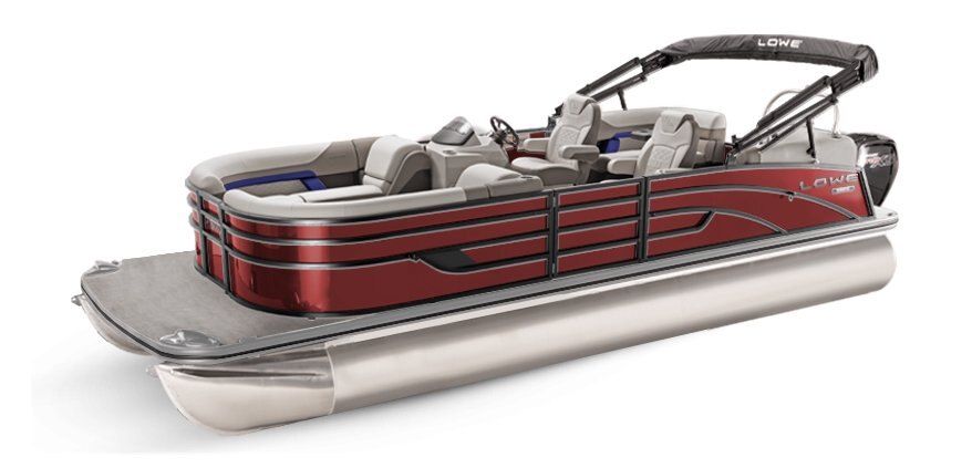 2025 Lowe Boats SS 270 EW Wineberry Metallic Exterior - Gray Upholstery with Blue Accents