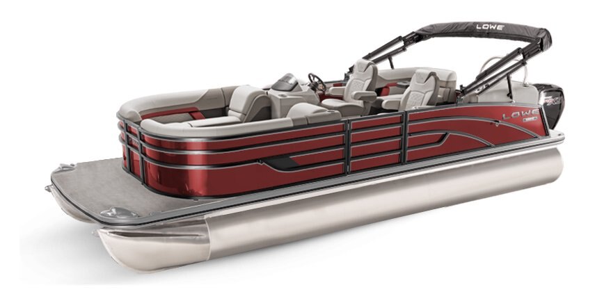 2025 Lowe Boats SS 270 EW Wineberry Metallic Exterior - Gray Upholstery with Red Accents