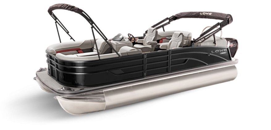 2025 Lowe Boats SS 250 WT Black Metallic Exterior - Gray Upholstery with Red Accents