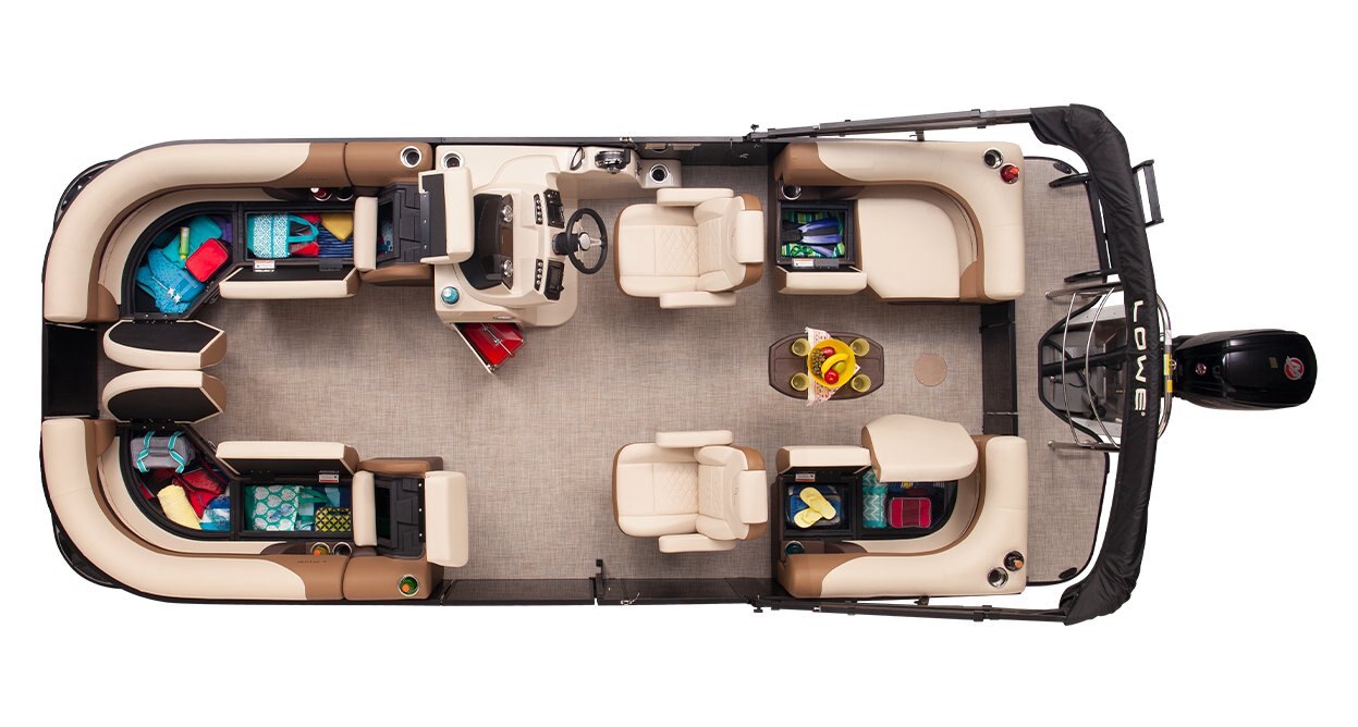 2025 Lowe Boats SS 250 WT Caribou Metallic Exterior Gray Upholstery with Blue Accents