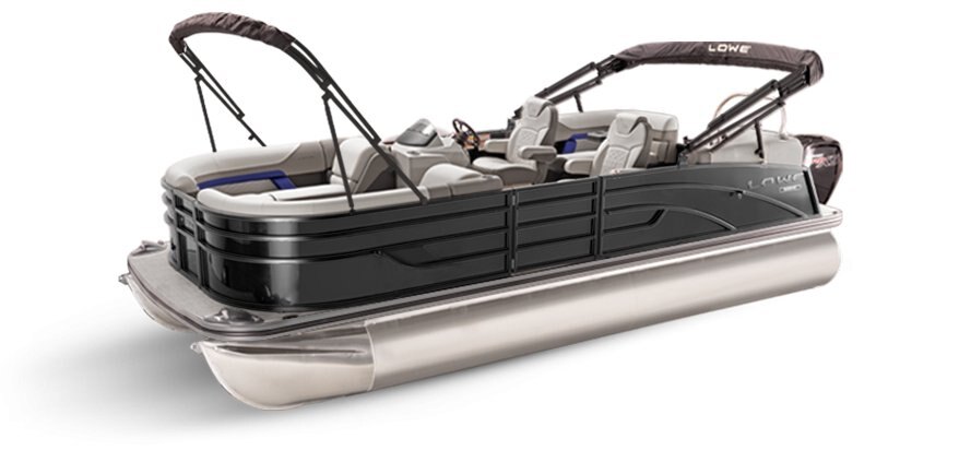 2025 Lowe Boats SS 250 WT Charcoal Metallic Exterior - Gray Upholstery with Blue Accents