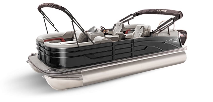 2025 Lowe Boats SS 250 WT Charcoal Metallic Exterior - Gray Upholstery with Red Accents