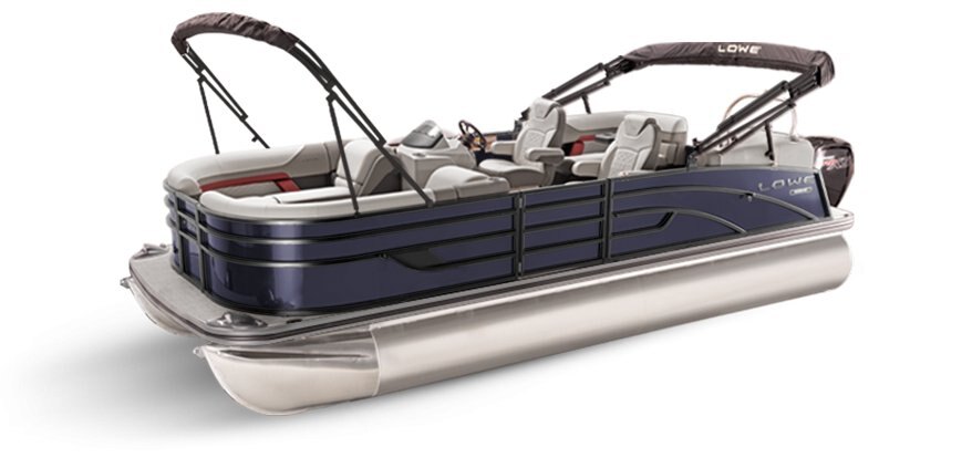 2025 Lowe Boats SS 250 WT Indigo Metallic Exterior - Gray Upholstery with Red Accents