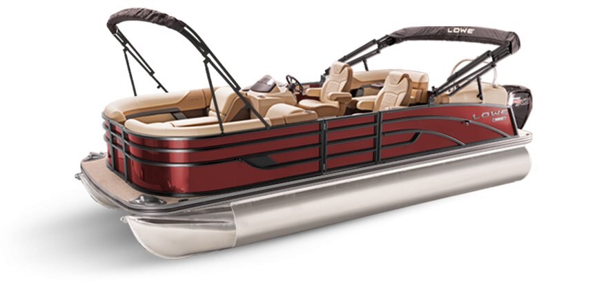 2025 Lowe Boats SS 250 WT Wineberry Metallic Exterior - Tan Upholstery with Mono Chrome Accents